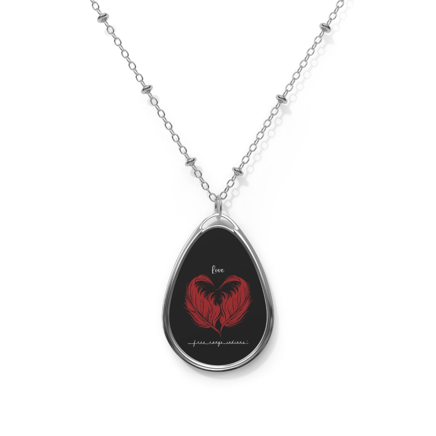 Heartfelt Love Oval Necklace