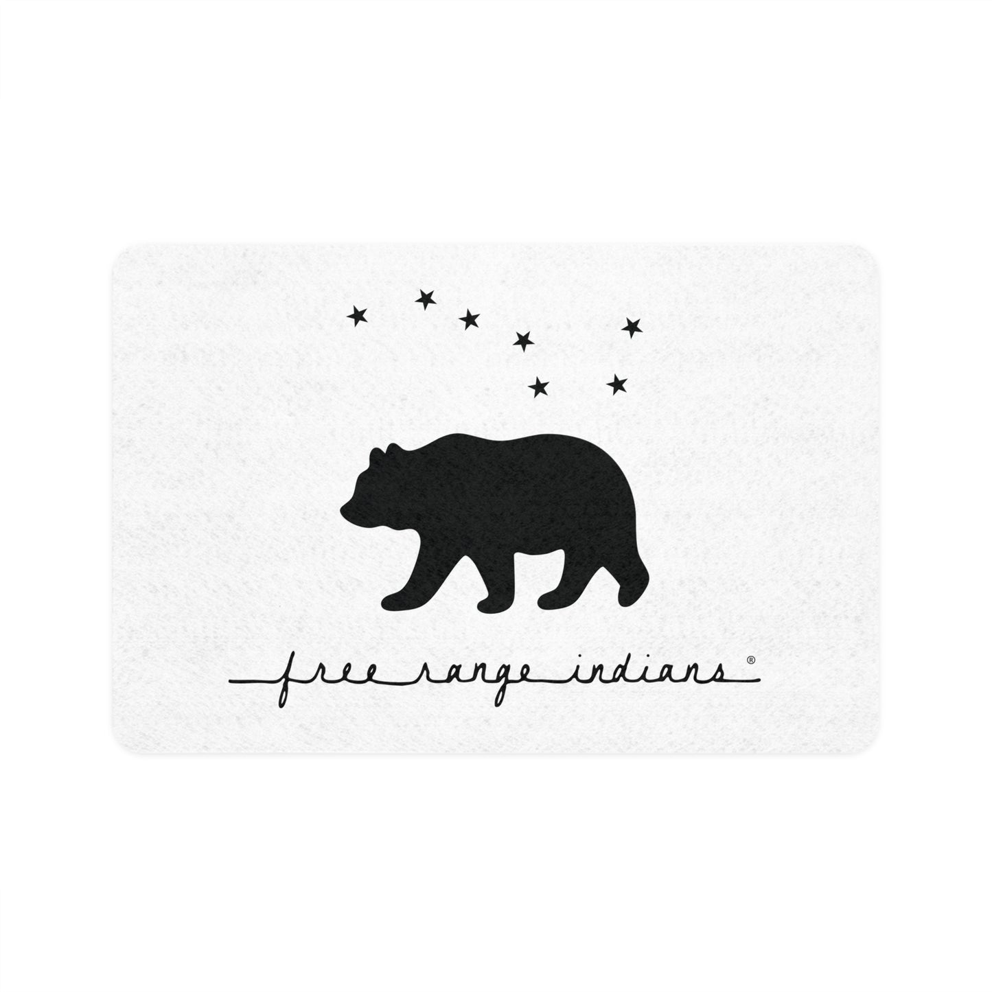 Free Range Indians Pet Food Mat (12x18)