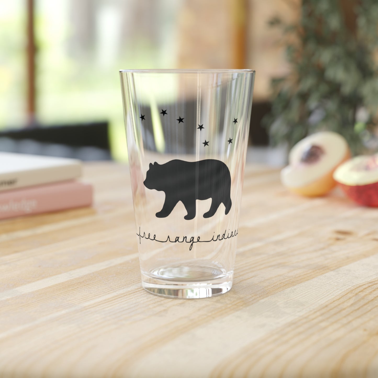 Free Range Indians Pint Glass, 16oz