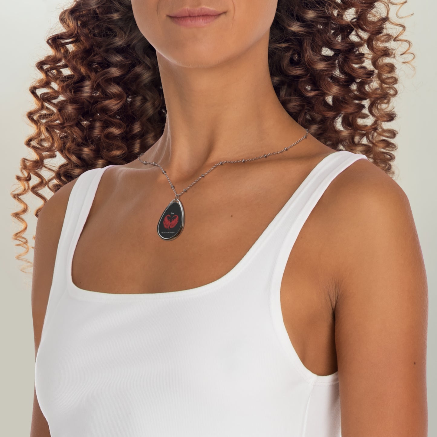 Heartfelt Love Oval Necklace